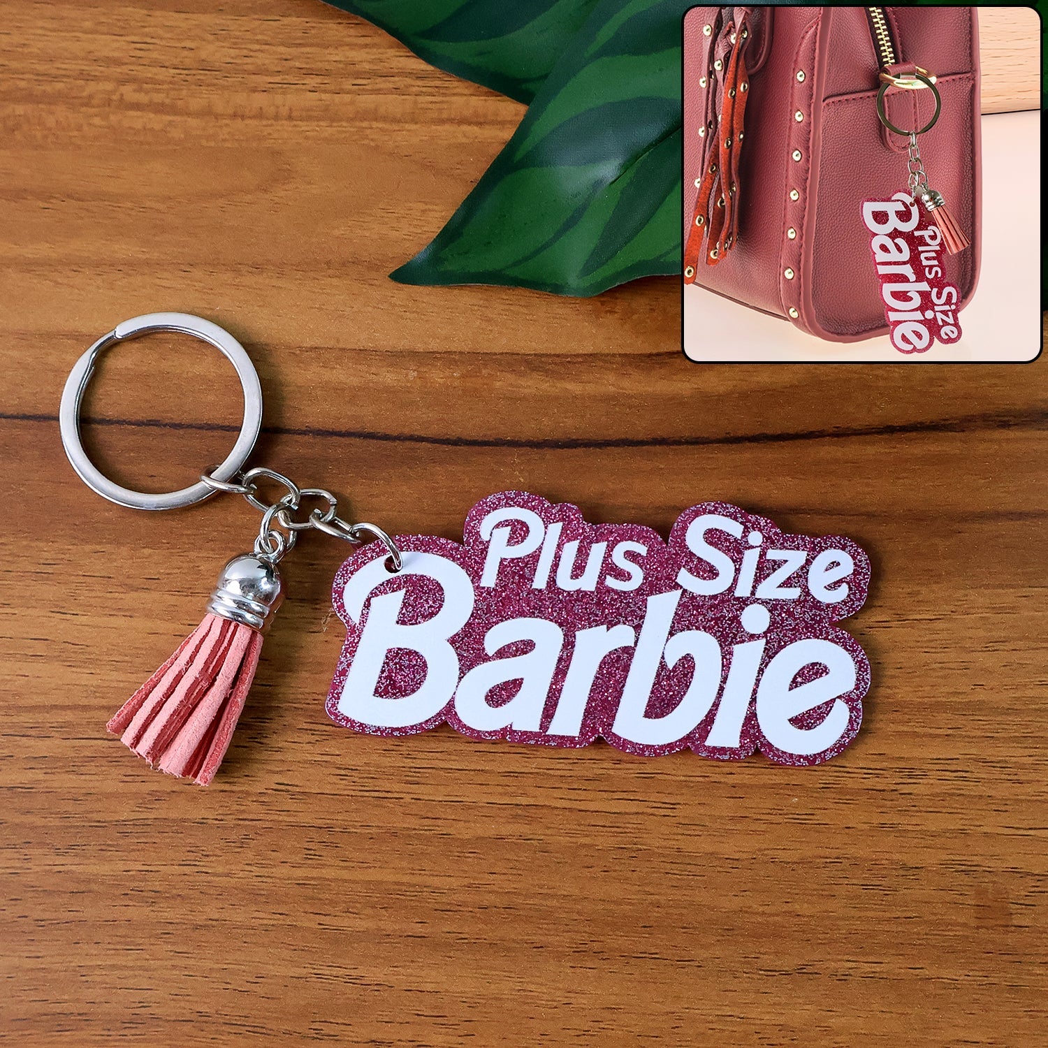 Glitter Text Keychain Glitter Text Keychain